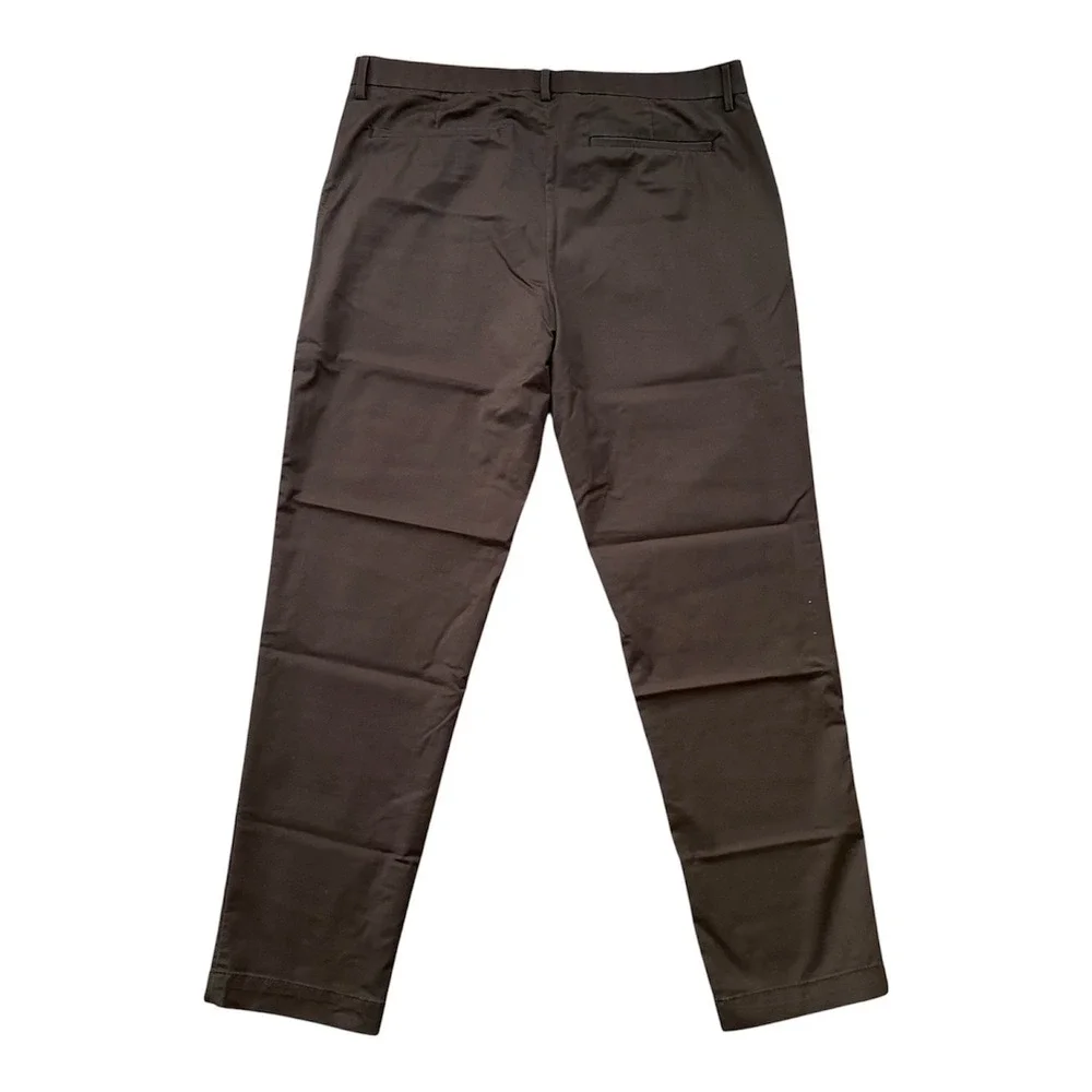 Banana Republic Chino Pants Men 35x31 Taupe Slim Fit Stretch Preppy Office Wear